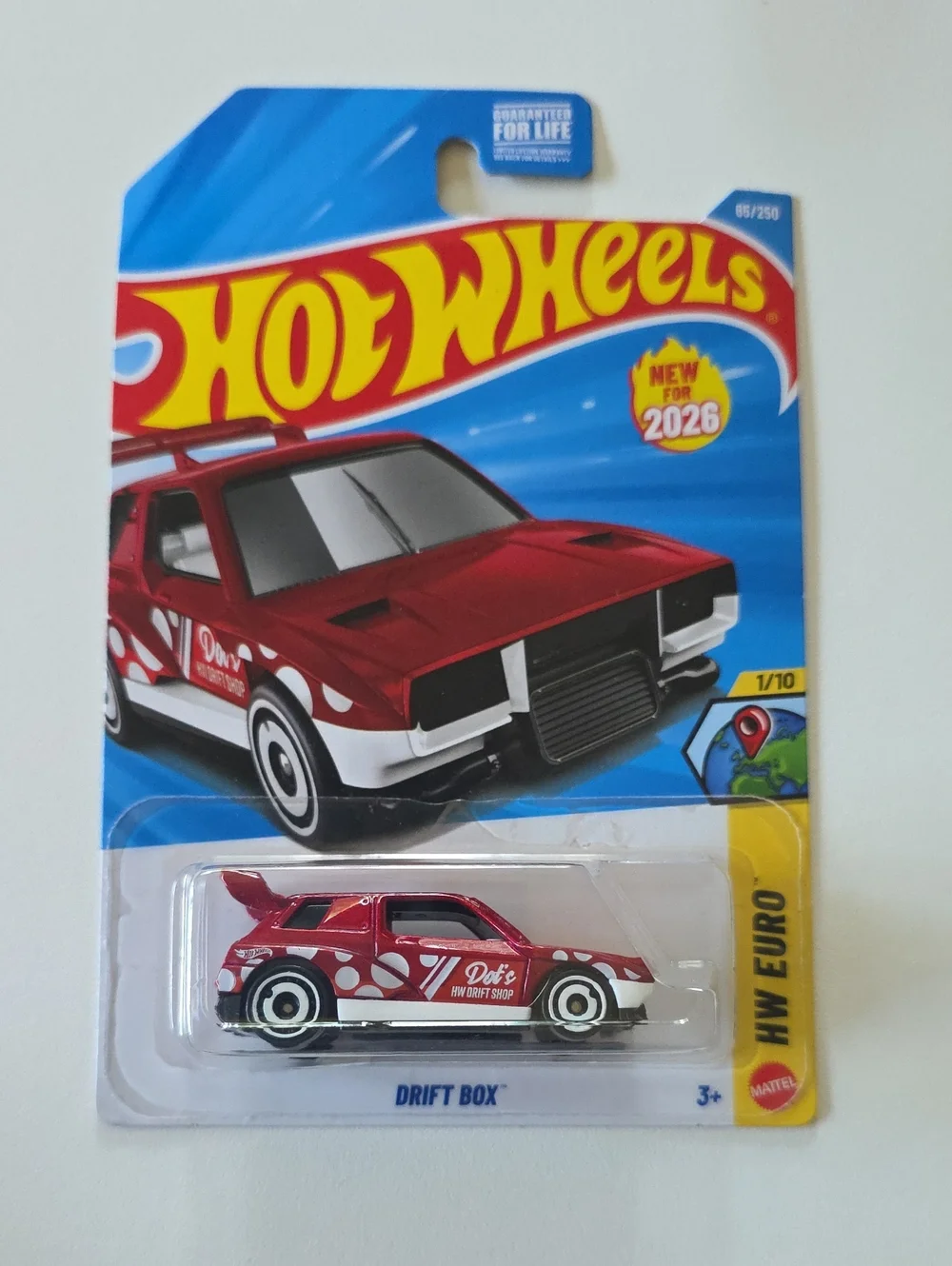 Hot Wheels Euro Cars - Assorted Red & Yellow Vehicles And Double Decker Bus